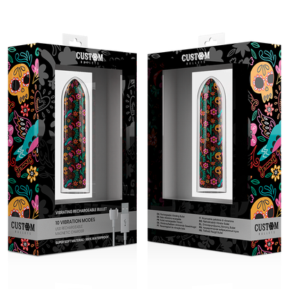 Custom Bullets Rechargeable Skull Magnetic Bullet 10 Intensities | Niks.fi verkkokauppa