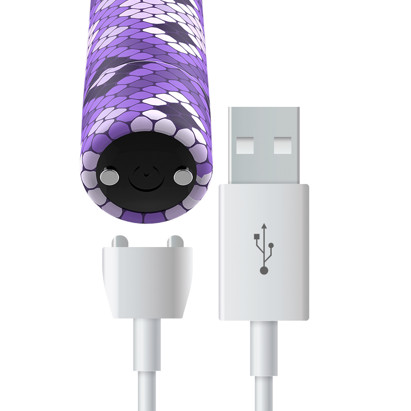 Custom Bullets Rechargeable Snake Purple Magnetic Bullet 10 Intensities | Niks.fi verkkokauppa