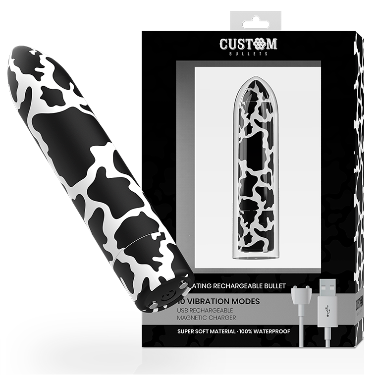 Custom Bullets Rechargeable Cow Magnetic 10 Intensities | Niks.fi verkkokauppa