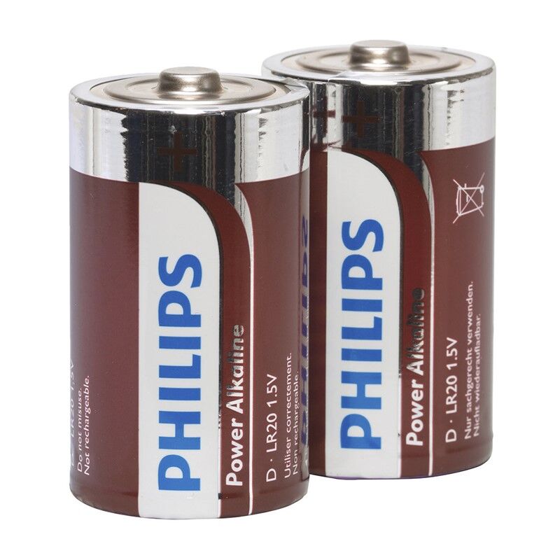 Philips Power Alkaline Pila D Lr20 Pack 2 | Niks.fi verkkokauppa