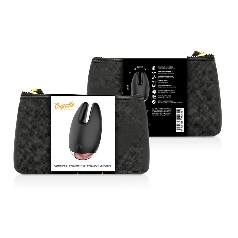 Coquette Chic Desireclitorial Stimulator Black / Gold | Niks.fi verkkokauppa