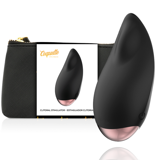 Coquette Toys Clitorial Stimulator Black / Gold Drop | Niks.fi verkkokauppa