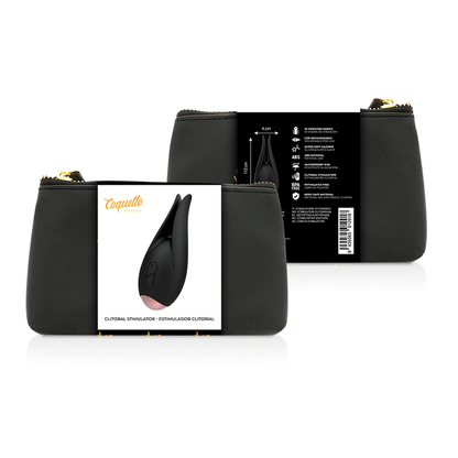 Coquette Toys Clitorial Stimulator Black / Gold Flower | Niks.fi verkkokauppa