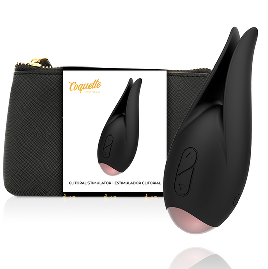Coquette Toys Clitorial Stimulator Black / Gold Flower | Niks.fi verkkokauppa