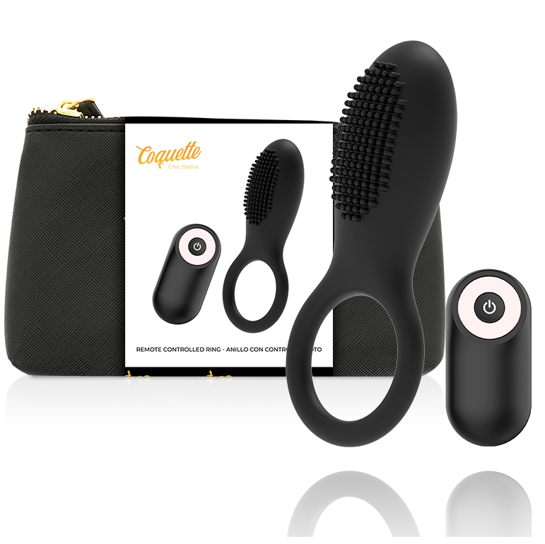 Coquette Toys Cock Ring Remote Control Rechargeable Black/ Gold | Niks.fi verkkokauppa