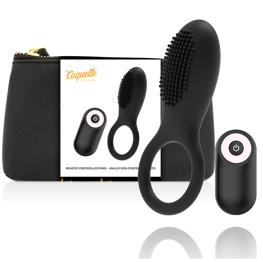 Coquette Toys Cock Ring Remote Control Rechargeable Black/ Gold | Niks.fi verkkokauppa