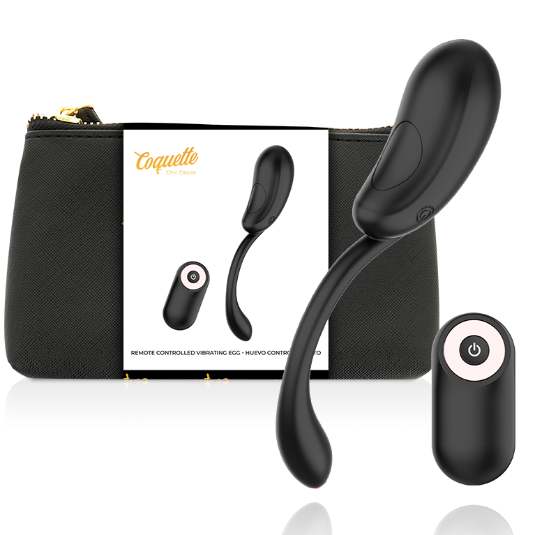 Coquette Toys Vibrating Egg Remote Control Rechargeable Black/ Gold | Niks.fi verkkokauppa