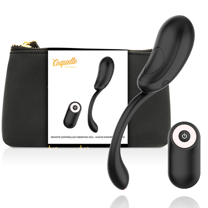 Coquette Toys Vibrating Egg Remote Control Rechargeable Black/ Gold | Niks.fi verkkokauppa