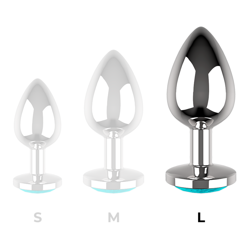 Coquette Toys Anal Plug Metal Blue Color Size L 4 X 9Cm | Niks.fi verkkokauppa