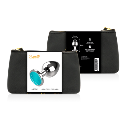 Coquette Toys Anal Plug Metal Blue Color Size L 4 X 9Cm | Niks.fi verkkokauppa
