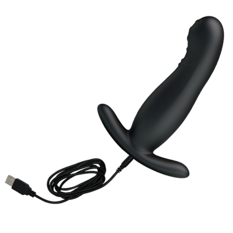 Mr Play Rechargeable Black Prostate Massager | Niks.fi verkkokauppa