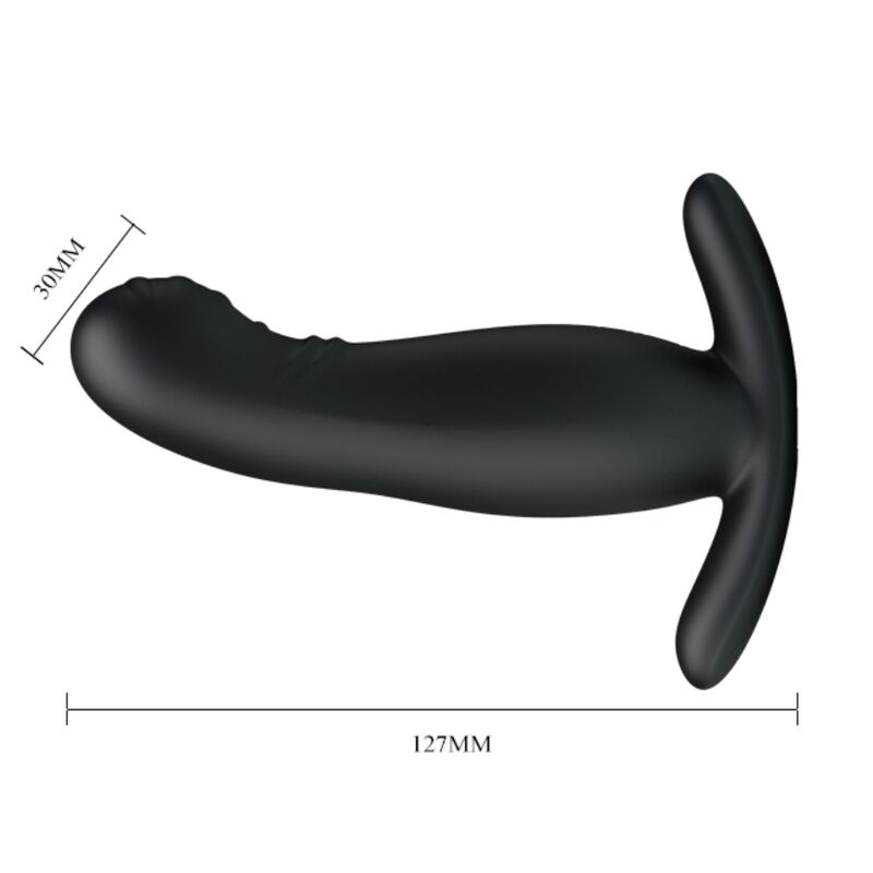 Mr Play Rechargeable Black Prostate Massager | Niks.fi verkkokauppa