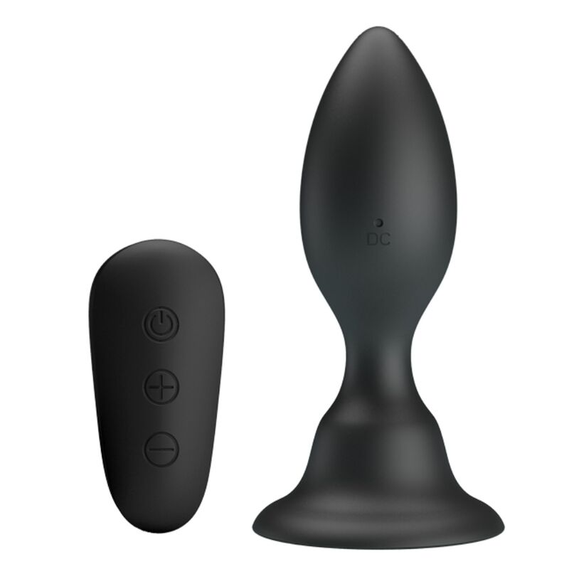 Mr Play Anal Plug With Vibration Black Remote Control | Niks.fi verkkokauppa