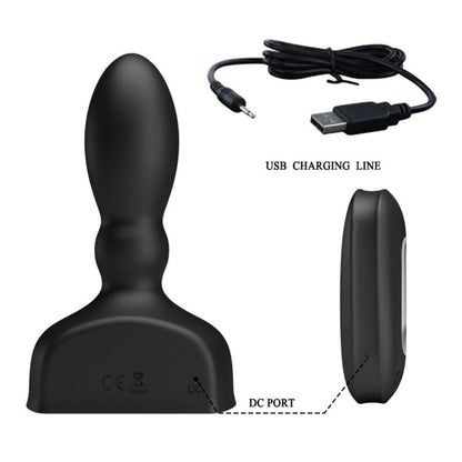 Mr Play Black Inflatable Anal Plug Remote Control | Niks.fi verkkokauppa