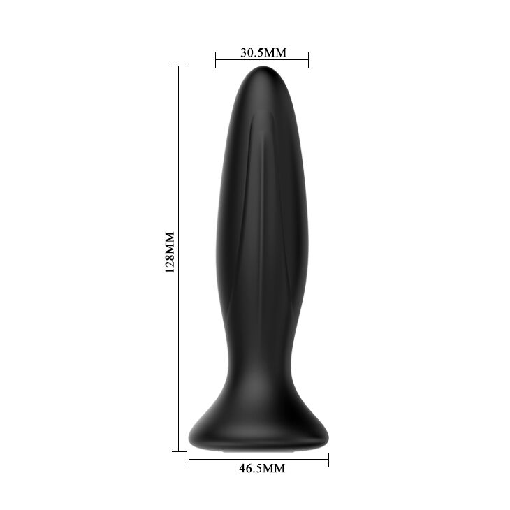 Mr Play Rechargeable Black Vibrator Anal Plug | Niks.fi verkkokauppa