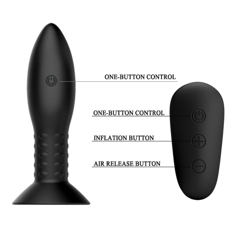 Mr Play Plug With Black Rotating Balls Remote Control | Niks.fi verkkokauppa
