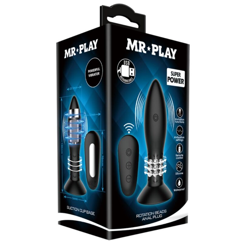 Mr Play Plug With Black Rotating Balls Remote Control | Niks.fi verkkokauppa