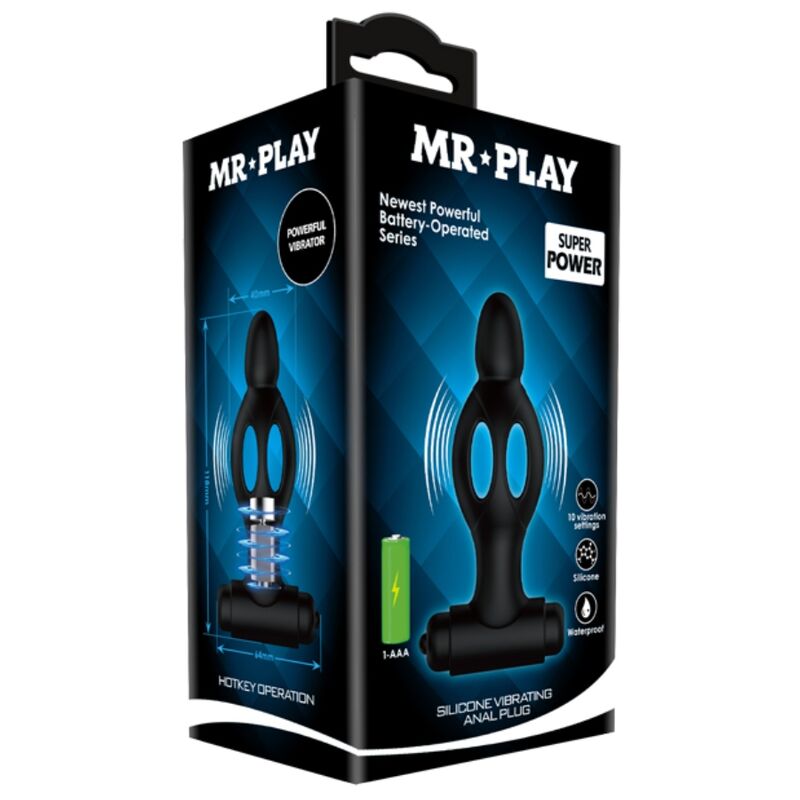 Mr Play Silicone Anal Plug With Vibration | Niks.fi verkkokauppa
