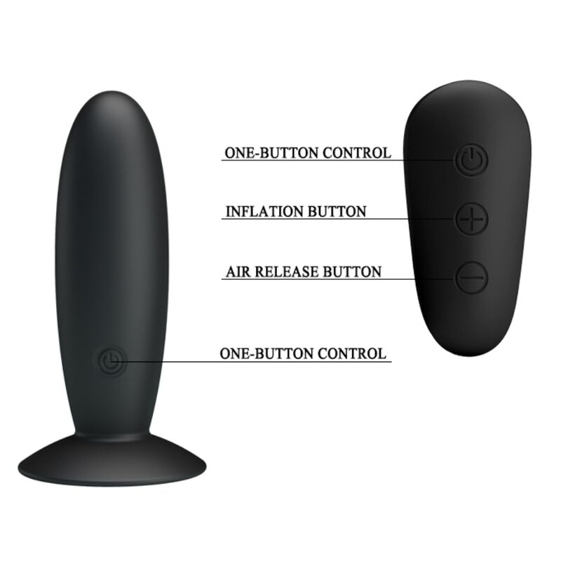 Mr Play Anal Plug With Vibration Black Remote Control | Niks.fi verkkokauppa