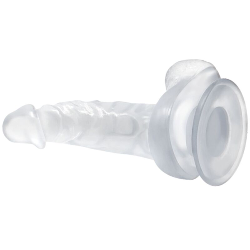 Baile Realistic Dildo With Suction Cup And Testicles 16.7 Cm Transparent | Niks.fi verkkokauppa