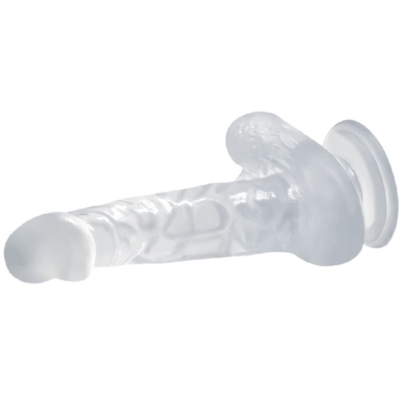 Baile Realistic Dildo With Suction Cup And Testicles 16.7 Cm Transparent | Niks.fi verkkokauppa