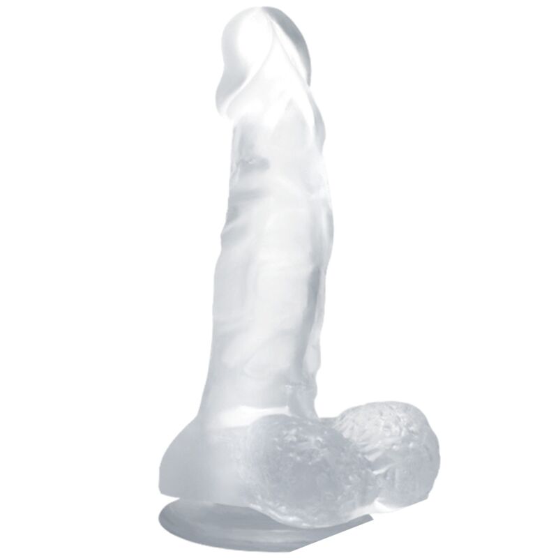 Baile Realistic Dildo With Suction Cup And Testicles 16.7 Cm Transparent | Niks.fi verkkokauppa