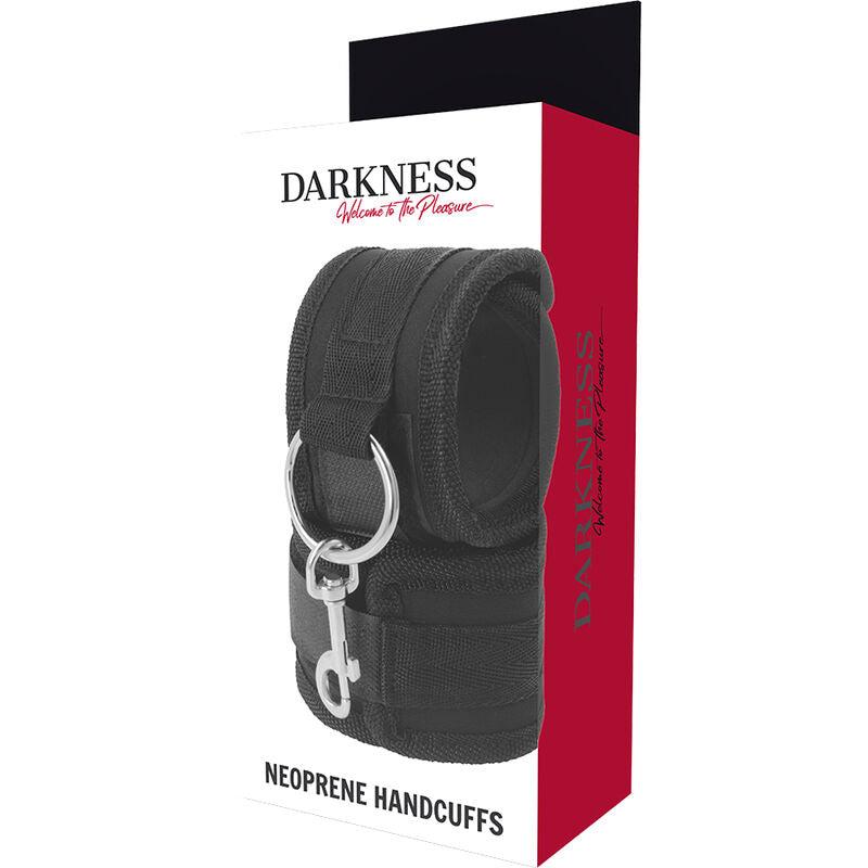 Darkness Neoprene Handcuffs | Niks.fi verkkokauppa