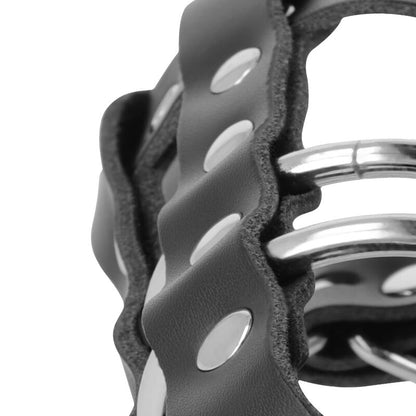 Darkness Leather Chastity Cage With Lock | Niks.fi verkkokauppa