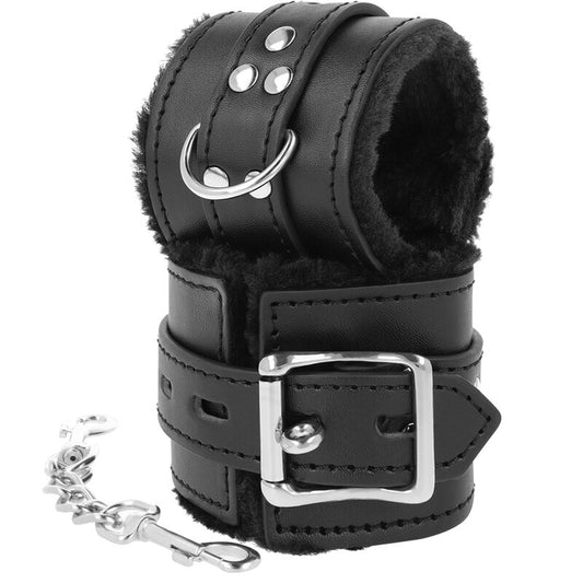 Darkness Black Lined Bdsm Handcuffs | Niks.fi verkkokauppa