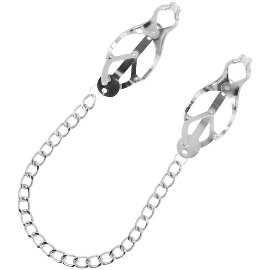 Darkness Metal Nipple Clamp With Chain | Niks.fi verkkokauppa