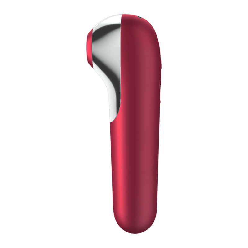 Satisfyer Dual Love Vibrator And Suctioner With Pulsed Air Red | Niks.fi verkkokauppa