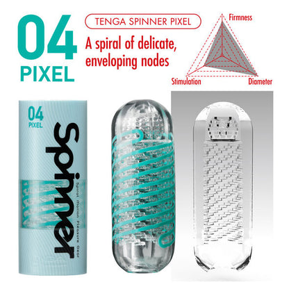 Tenga Pixel Masturbator Spinner | Niks.fi verkkokauppa