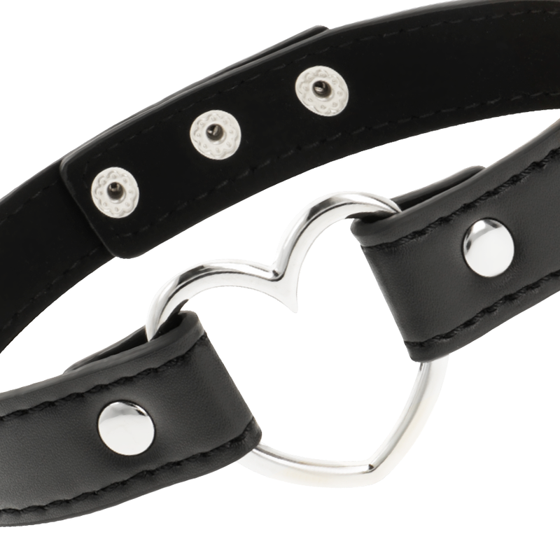 Coquette Chic Desire Vegan Leather Necklace Woman Heart Accessory | Niks.fi verkkokauppa