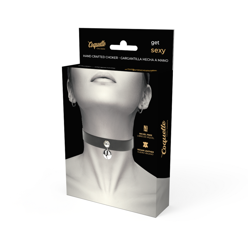 Coquette Chic Desire Vegan Leather Necklace Woman Rattle Accessory | Niks.fi verkkokauppa