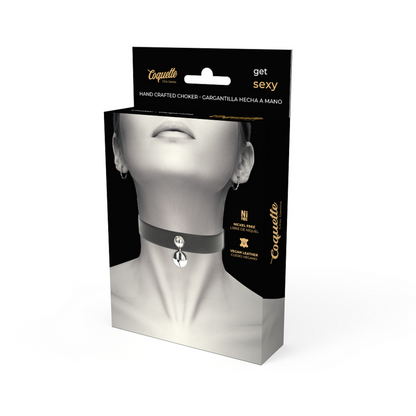 Coquette Chic Desire Vegan Leather Necklace Woman Rattle Accessory | Niks.fi verkkokauppa