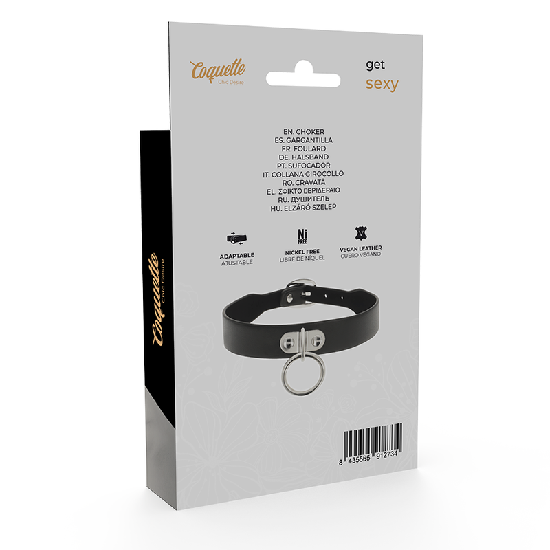 Coquette Chic Desire Vegan Leather Necklace Woman Fetish Accessory | Niks.fi verkkokauppa
