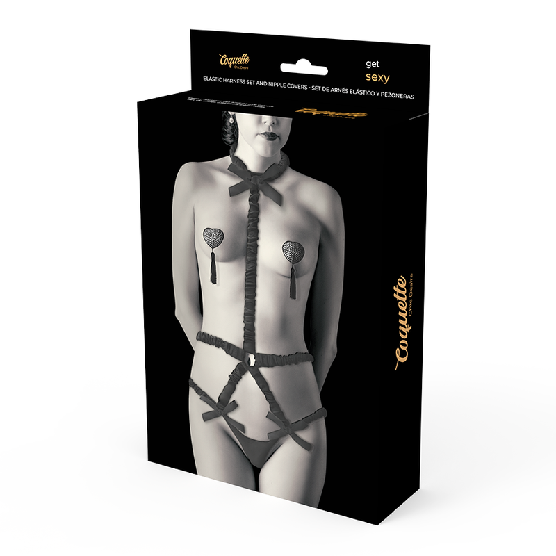Coquette Chic Desire Lingerie Set With Deluxe Nipple Covers | Niks.fi verkkokauppa