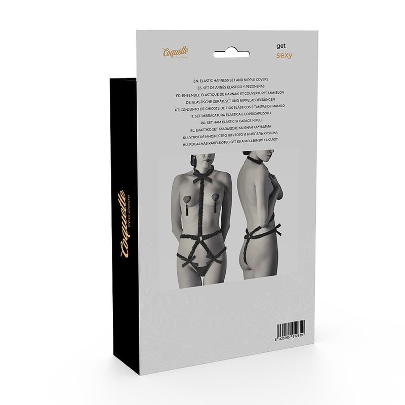 Coquette Chic Desire Lingerie Set With Deluxe Nipple Covers | Niks.fi verkkokauppa