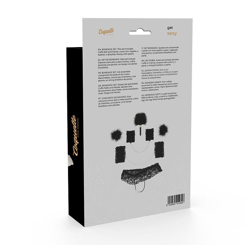 Coquette Chic Desire Lace Accessories Bondage Set Deluxe | Niks.fi verkkokauppa