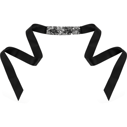 Coquette Chic Desire Black Lace Mask With Ribbon | Niks.fi verkkokauppa
