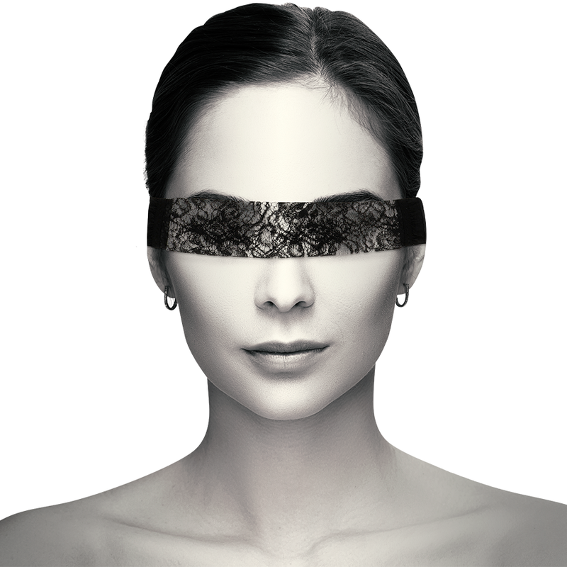 Coquette Chic Desire Black Lace Mask With Ribbon | Niks.fi verkkokauppa