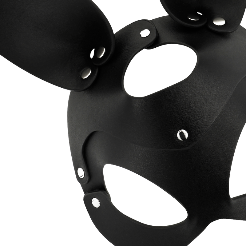 Coquette Chic Desire Vegan Leather Mask With Rabbit Ears | Niks.fi verkkokauppa