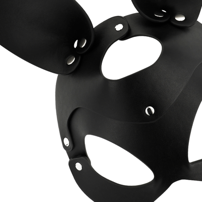 Coquette Chic Desire Vegan Leather Mask With Rabbit Ears | Niks.fi verkkokauppa
