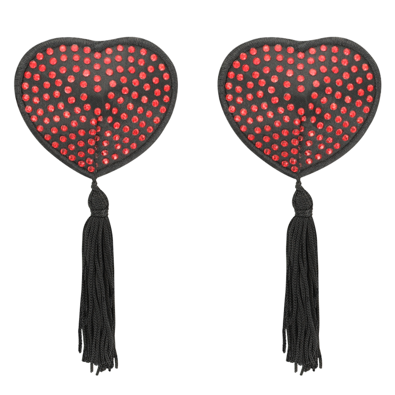 Coquette Chic Desire Red / Black Nipple Covers | Niks.fi verkkokauppa