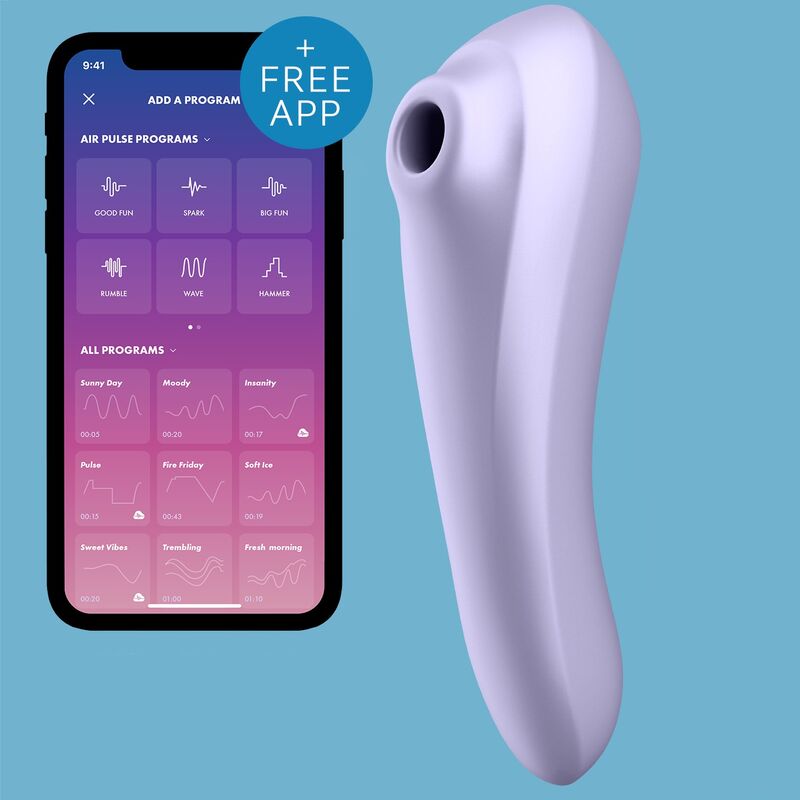 Satisfyer Dual Pleasure Air Pulse Vibrator Mauve | Niks.fi verkkokauppa