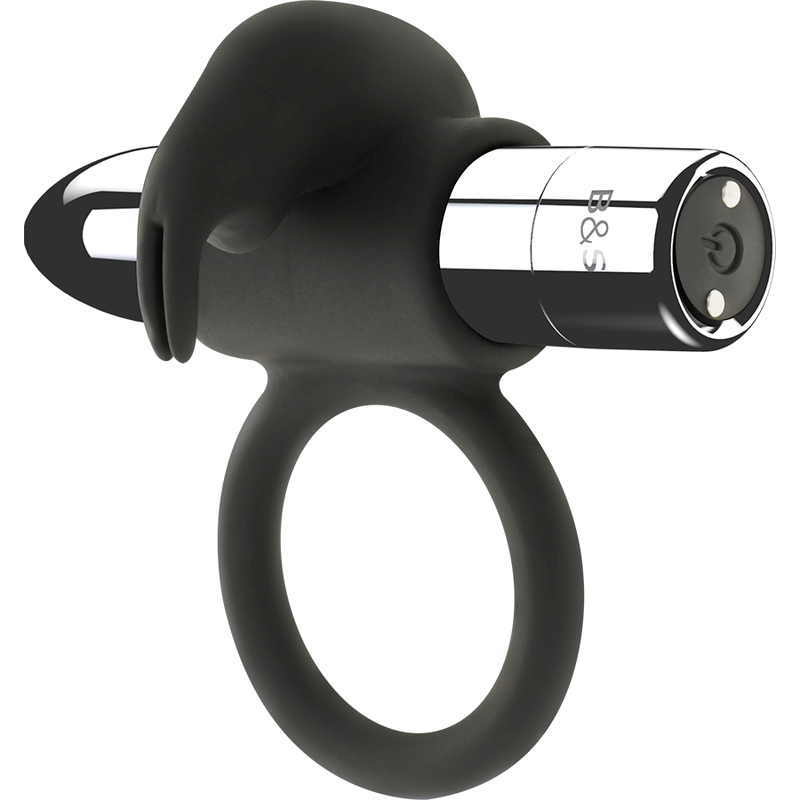 Black&Silver Burton Rechargeable Ring 10 Vibration Modes | Niks.fi verkkokauppa