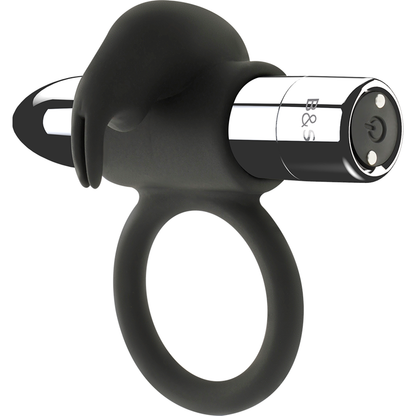 Black&Silver Burton Rechargeable Ring 10 Vibration Modes | Niks.fi verkkokauppa