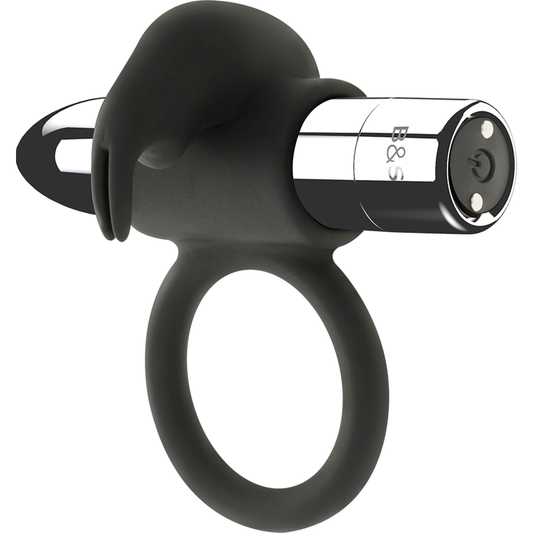 Black&Silver Burton Rechargeable Ring 10 Vibration Modes | Niks.fi verkkokauppa