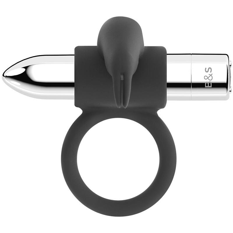 Black&Silver Burton Rechargeable Ring 10 Vibration Modes | Niks.fi verkkokauppa