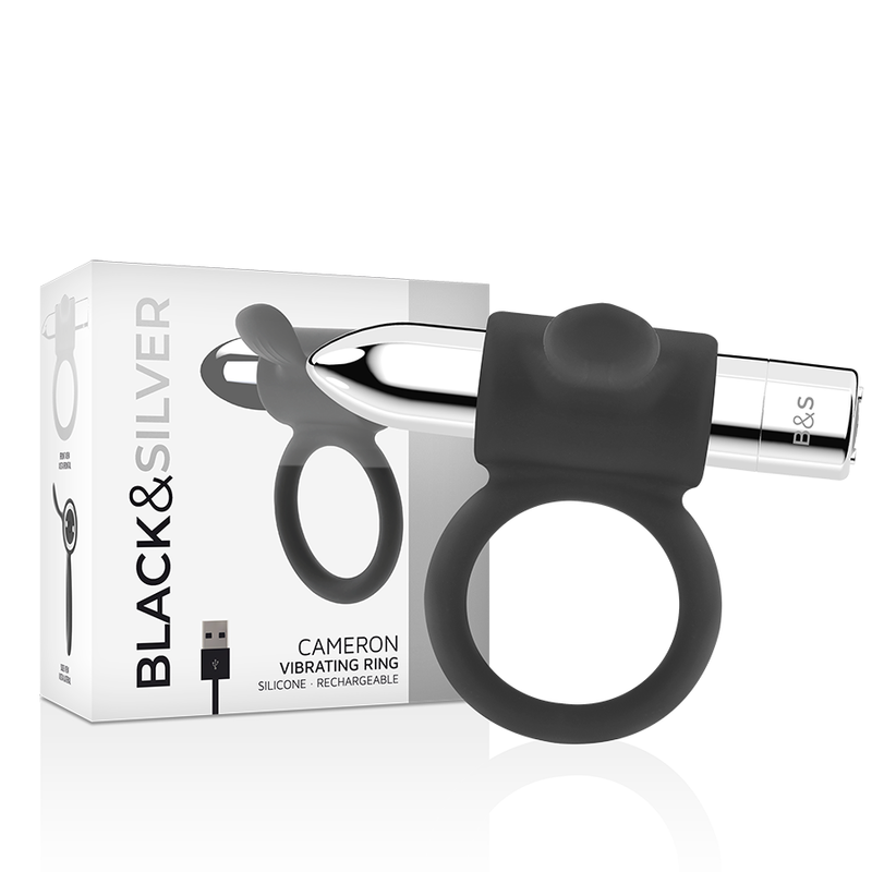 Black&Silver Cameron Rechargeable Ring Silver | Niks.fi verkkokauppa
